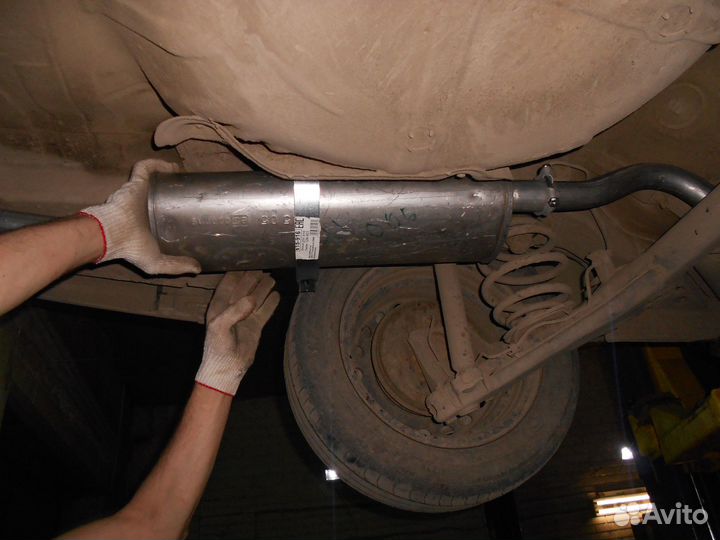 Замена резонатора VW Polo 2017-2021