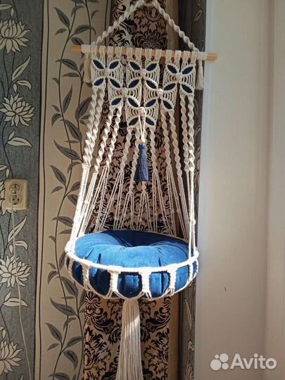 Макраме гамак лежанка для кошки