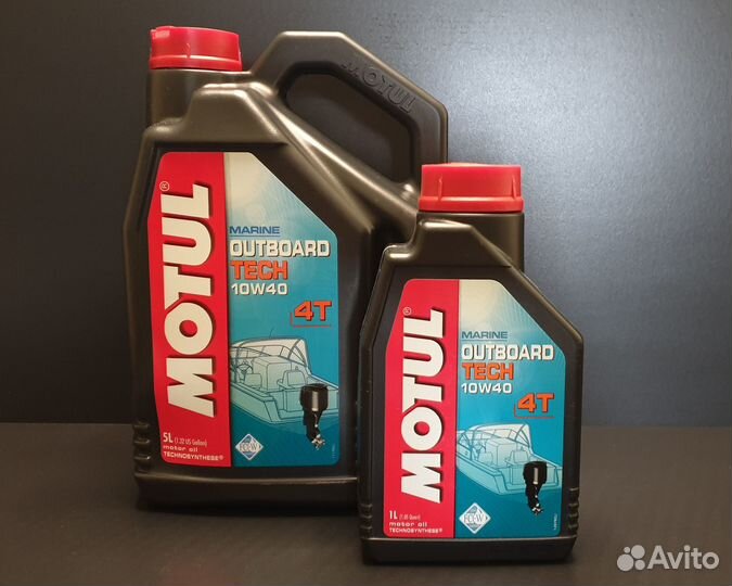 Масло лодочное Motul Outboard Tech 10W-40 4T, 5л
