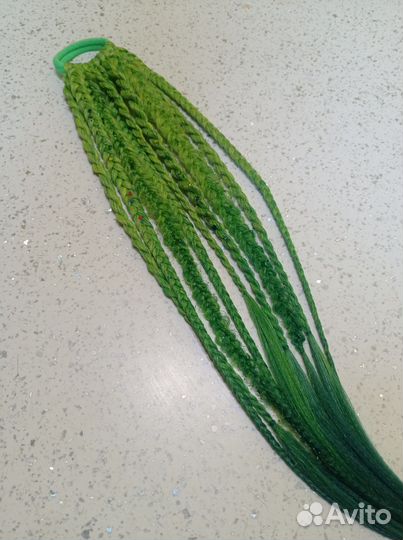 Афро хвост на резинке