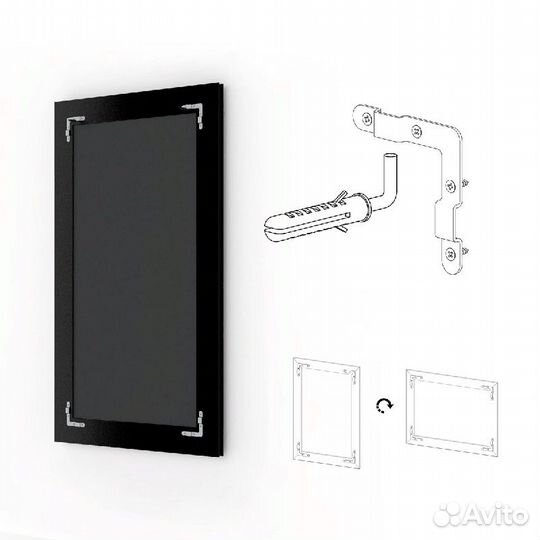 Зеркало Evoform Exclusive 120х60 Барокко золото