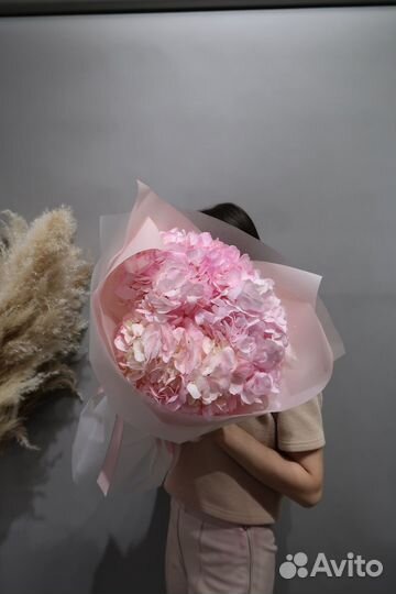 Букет цветы гортензия