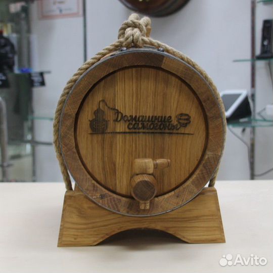 Бочка Домашние самогоны(Премиум) 5л с подставкой