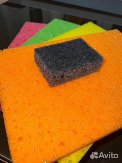 Черные губки для мытья посуды оптом