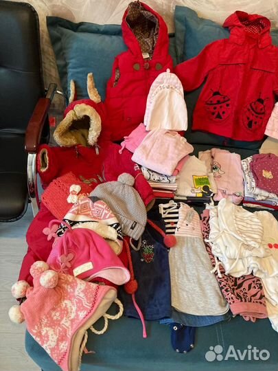 Три больших пакета на девочку размеры 62-86