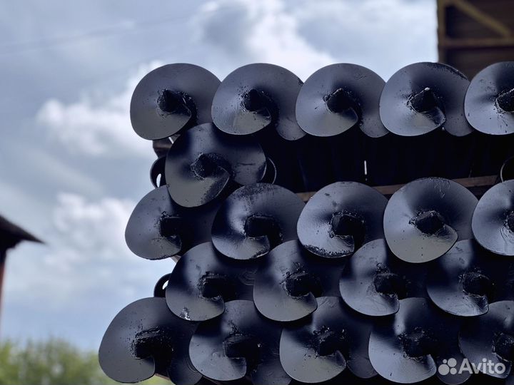 Винтовые сваи с монтажом