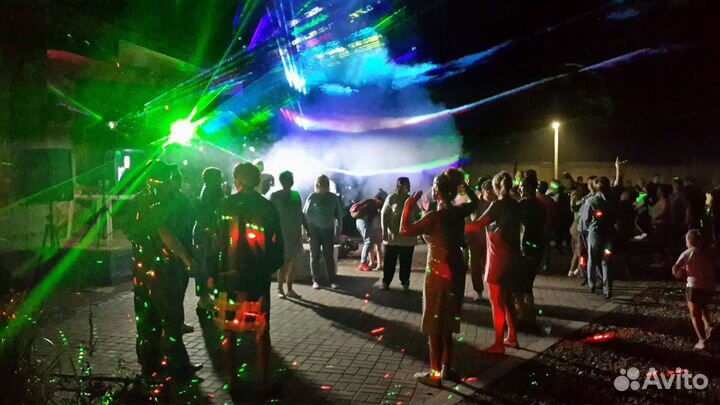 Лазерная светомузыка питание от авто 12в или акб