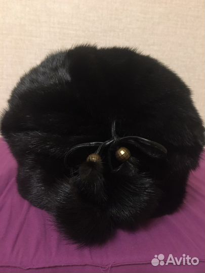 Шапка норковая женская 56 размера новая