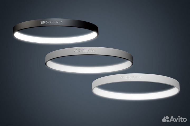 Светодиодная люстра свечением внутрь форма Кольцо