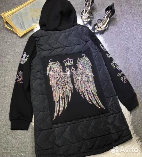 Куртка с крыльями кристаллы 42-56