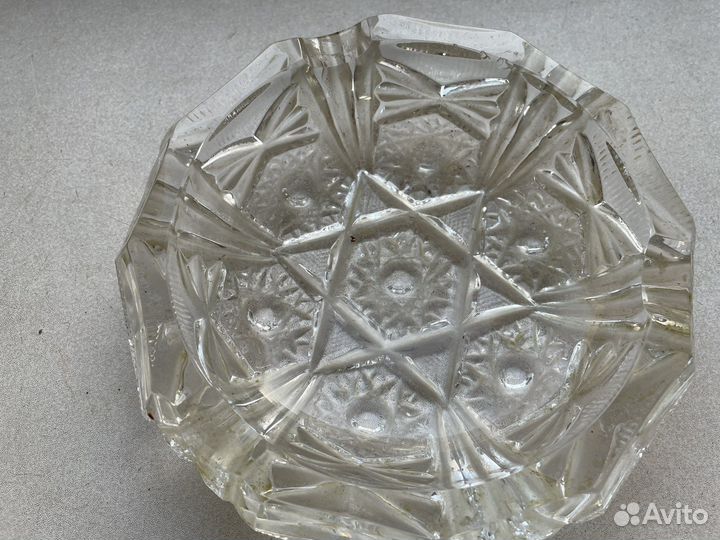 Пепельница хрустальная СССР