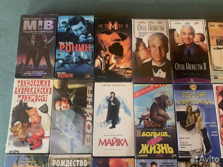 Видеокассеты VHS. Фильмы мультфильмы