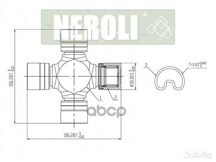 N1A31751 Крестовина nissan AR N1A31751 neroli