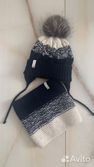Комплект шапка снуд очень тёплый