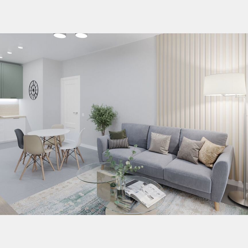 2-к. квартира, 51 м², 4/12 эт.