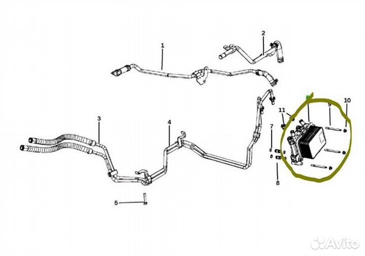 Маслоохладитель Dodge Ram DT 2020