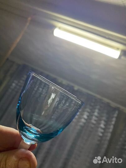 Фужеры,рюмки цветное стекло Стрый