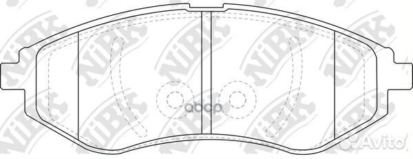 Колодки тормозные дисковые PN0370 NiBK PN0370 NiBK