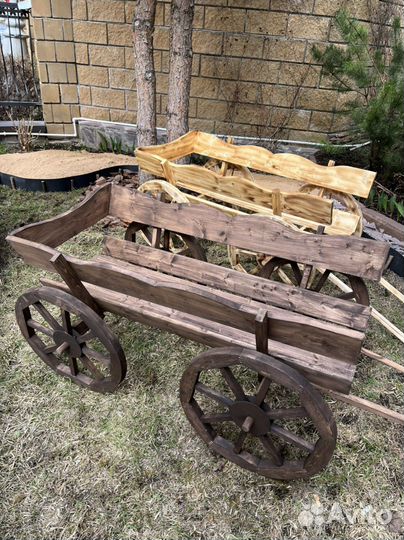 Полка тележка. Декор для дома. Декор для сада