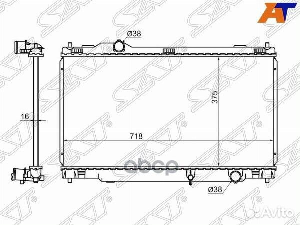 Радиатор Lexus IS200d 10-13 / IS220d 05-10 / IS