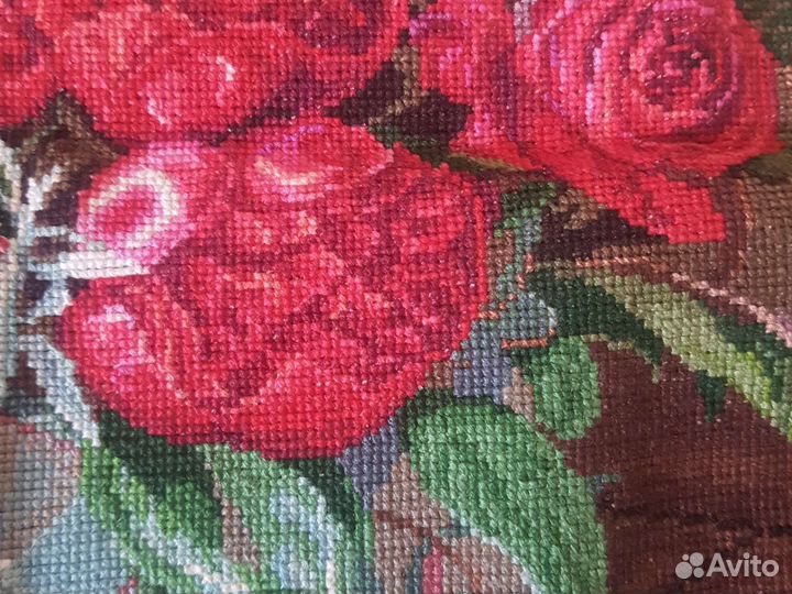 Картина вышитая крестиком ручная работа