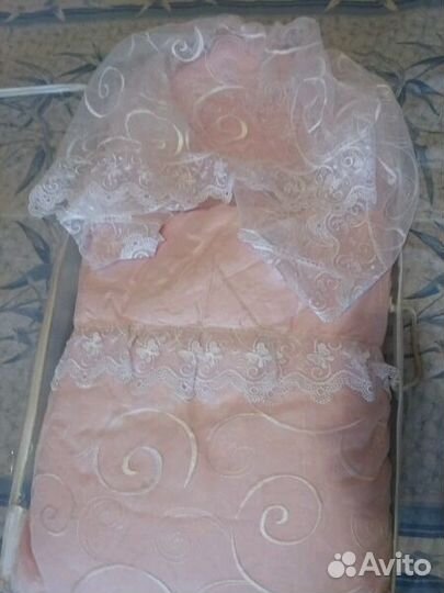 Зимний конверт на выписку для маленькой принцессы