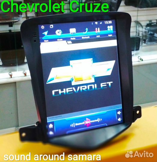 Магнитола Tesla Android Chevrolet Cruze новая