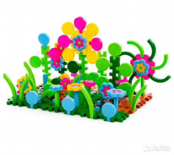 Развивающие игрушки конструктор флора 1