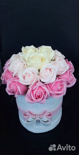 Букеты из мыльных ароматных роз