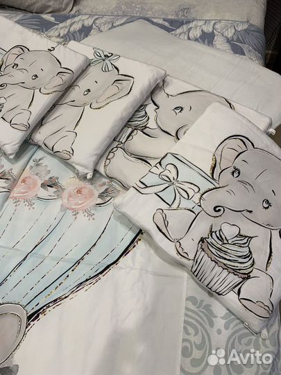 Бортики в детскую кроватку бу