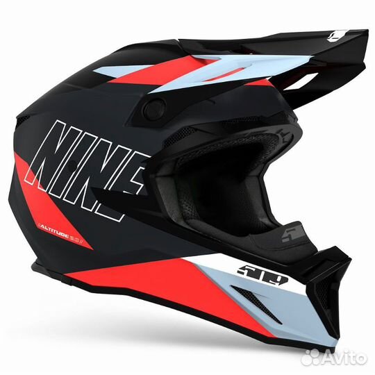 Шлем 509 Altitude 2.0 Dark Ops with Red