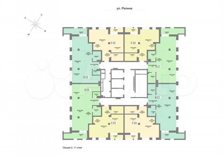 2-к. квартира, 64 м², 11/31 эт.