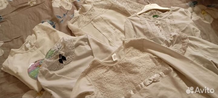 Блузка школьная р. 134, 140, 146, 152