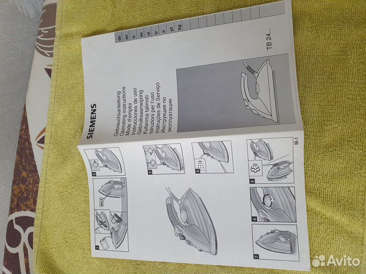 Утюг Siemens TB24410 на запчасти