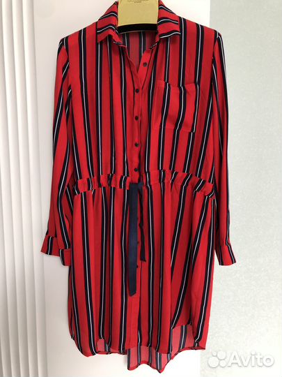 Платье-рубашка из вискозы (Франция) размер L