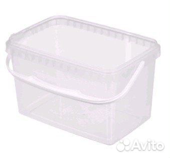 Контейнер прямоугольный 2 л, с ручкой и крышкой