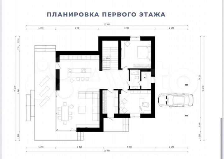 Дом 220 м² на участке 7 сот.