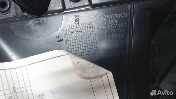 Дверная карта Volkswagen Jetta 7 2018, 2019
