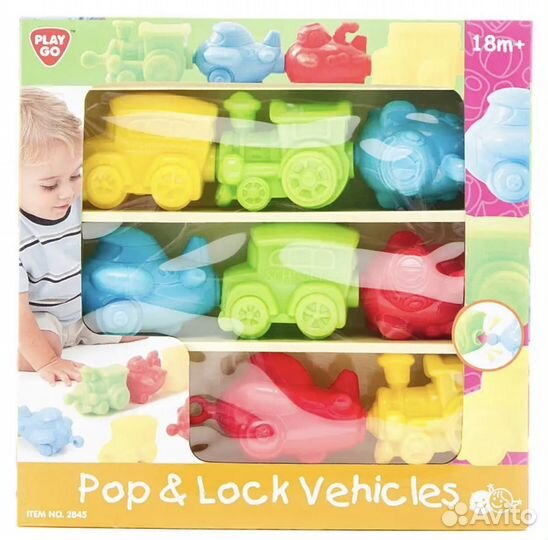 Набор транспорта PlayGo Pop & Lock Vehicles