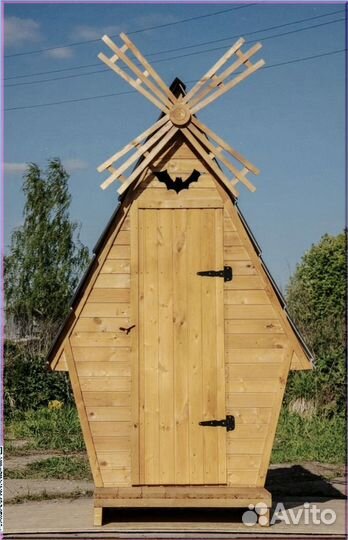 Дачный туалет с декором ктр 537