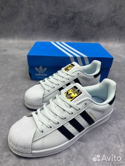 Кроссовки Adidas Superstar белые классические