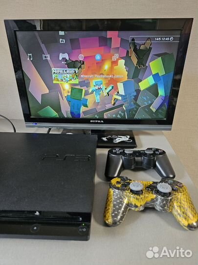 Sony Playstation 3 slim прошитая 320гб + 45игр