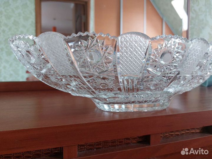 Хрустальная ладья ссср.Большая 38.см