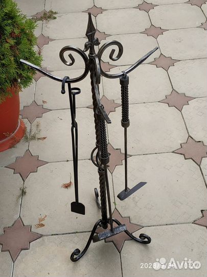 Кованый каминный набор