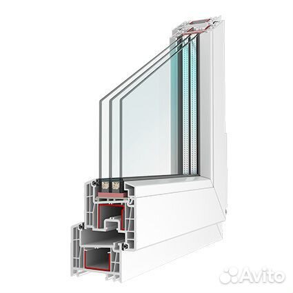 Пластиковые окна(6 камер)