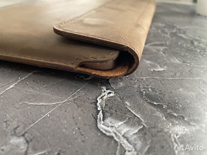 Чехол для MacBook из натуральной кожи на магнитах