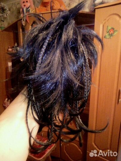 Волосы шиньон