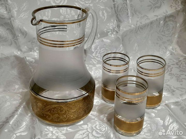 Графин и стаканы Богемия (Чехия)