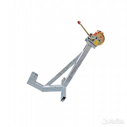 Лебедка для прицепа ручная с кронштейном на бортов