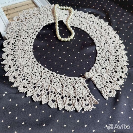 Воротничок вязаный